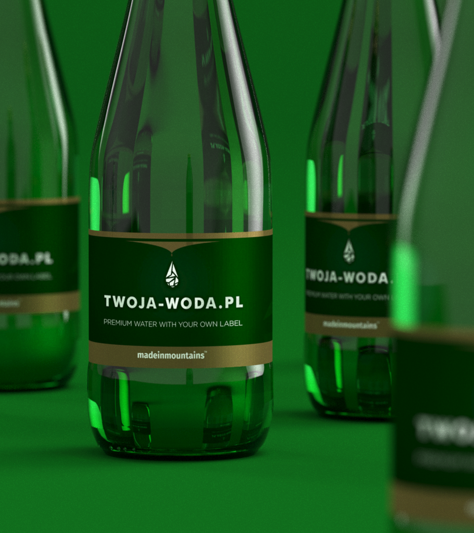 Wizualizacja - BOTTLE GREEN 0,3l | TWOJA-WODA.PL